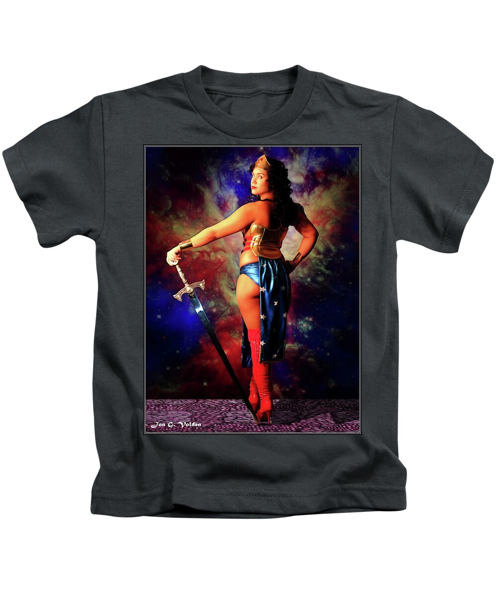 Wonder Woman Kids T-Shirt featuring the photograph Wonder Dawn by Jon Volden