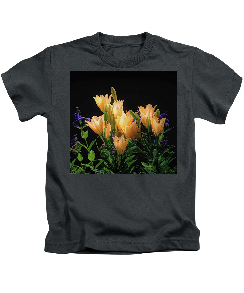 Yellow Kids T-Shirt featuring the photograph Yellow Lilies by John Rivera