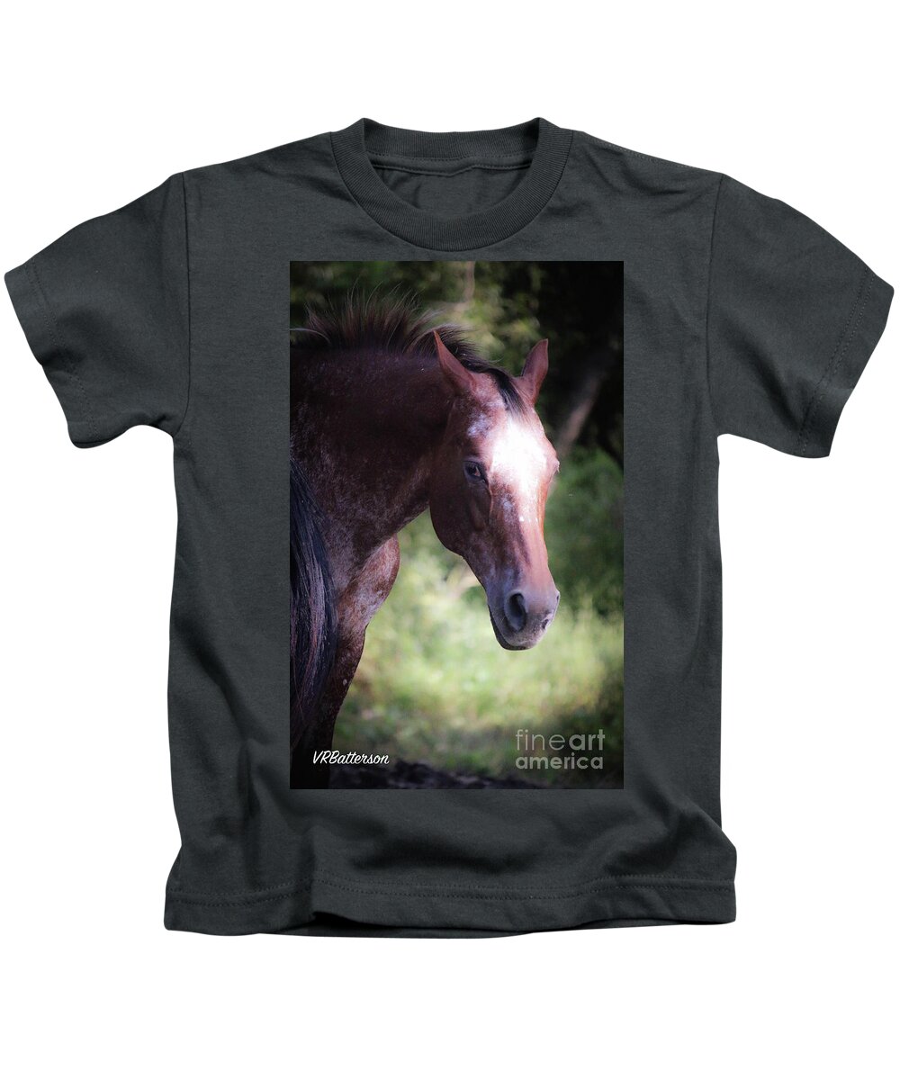 Horse Kids T-Shirt featuring the photograph You Again by Veronica Batterson