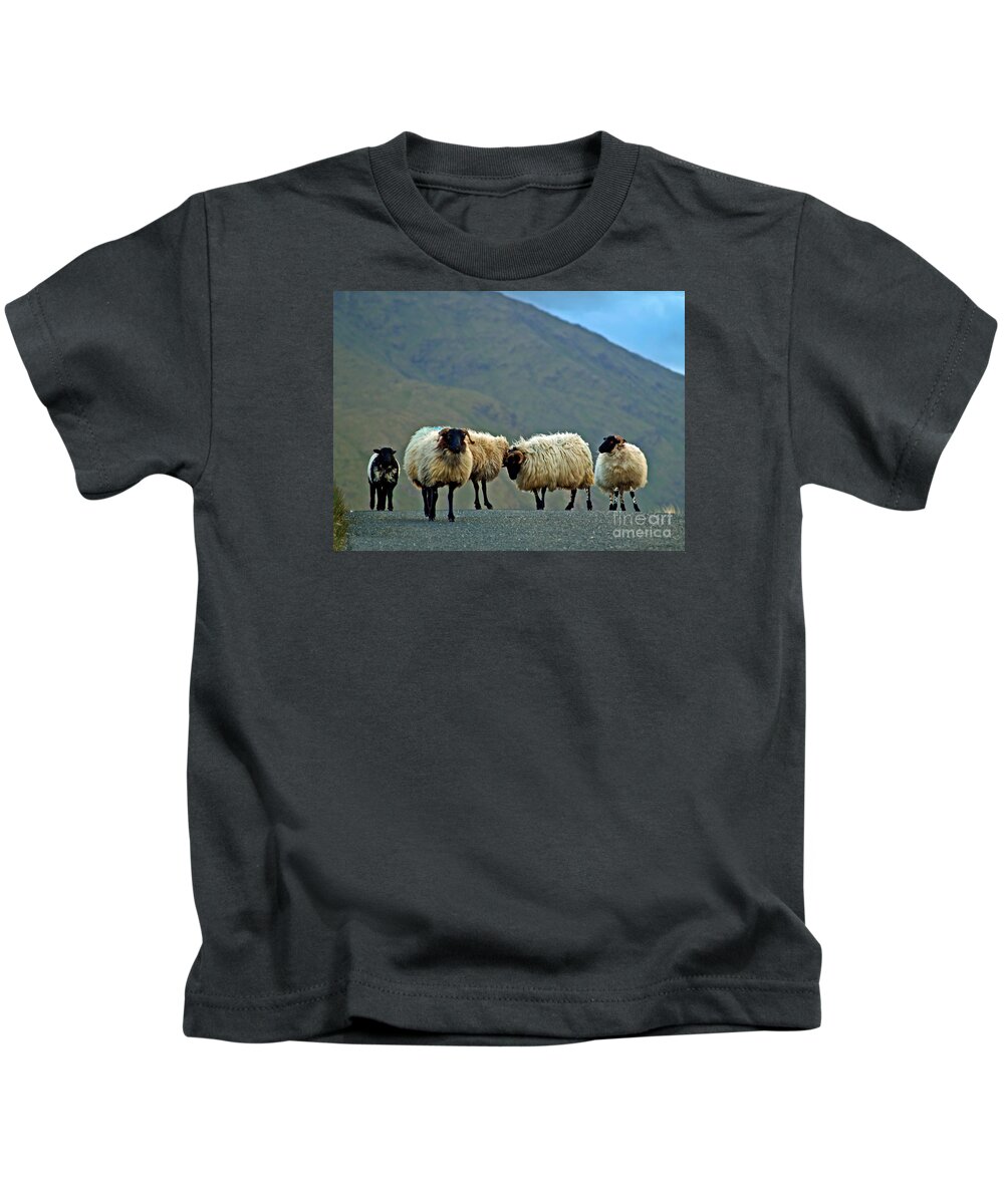 Fine Art Photography Kids T-Shirt featuring the photograph You're on Our Turf Now by Patricia Griffin Brett