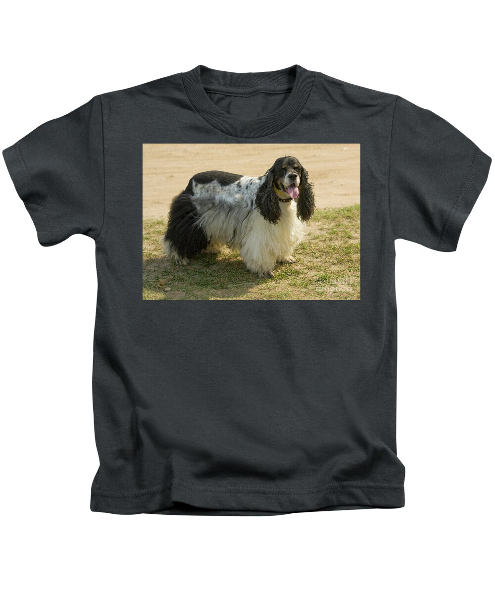 Cocker Kids T-Shirt featuring the photograph Cocker spaniel dog #1 by Irina Afonskaya