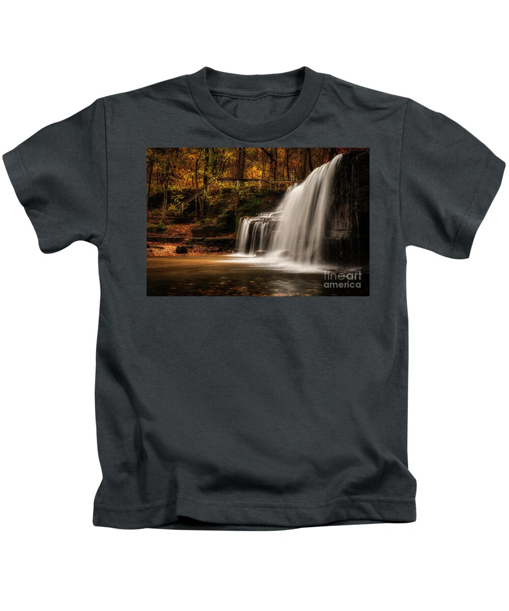 Waterfall Kids T-Shirt featuring the photograph Hidden Falls #1 by Bill Frische