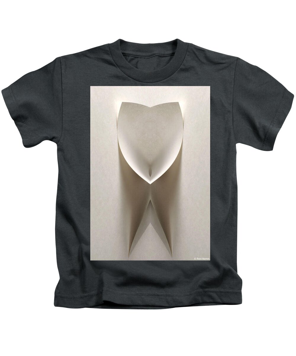  Kids T-Shirt featuring the photograph Paper Nude #1 by Rein Nomm