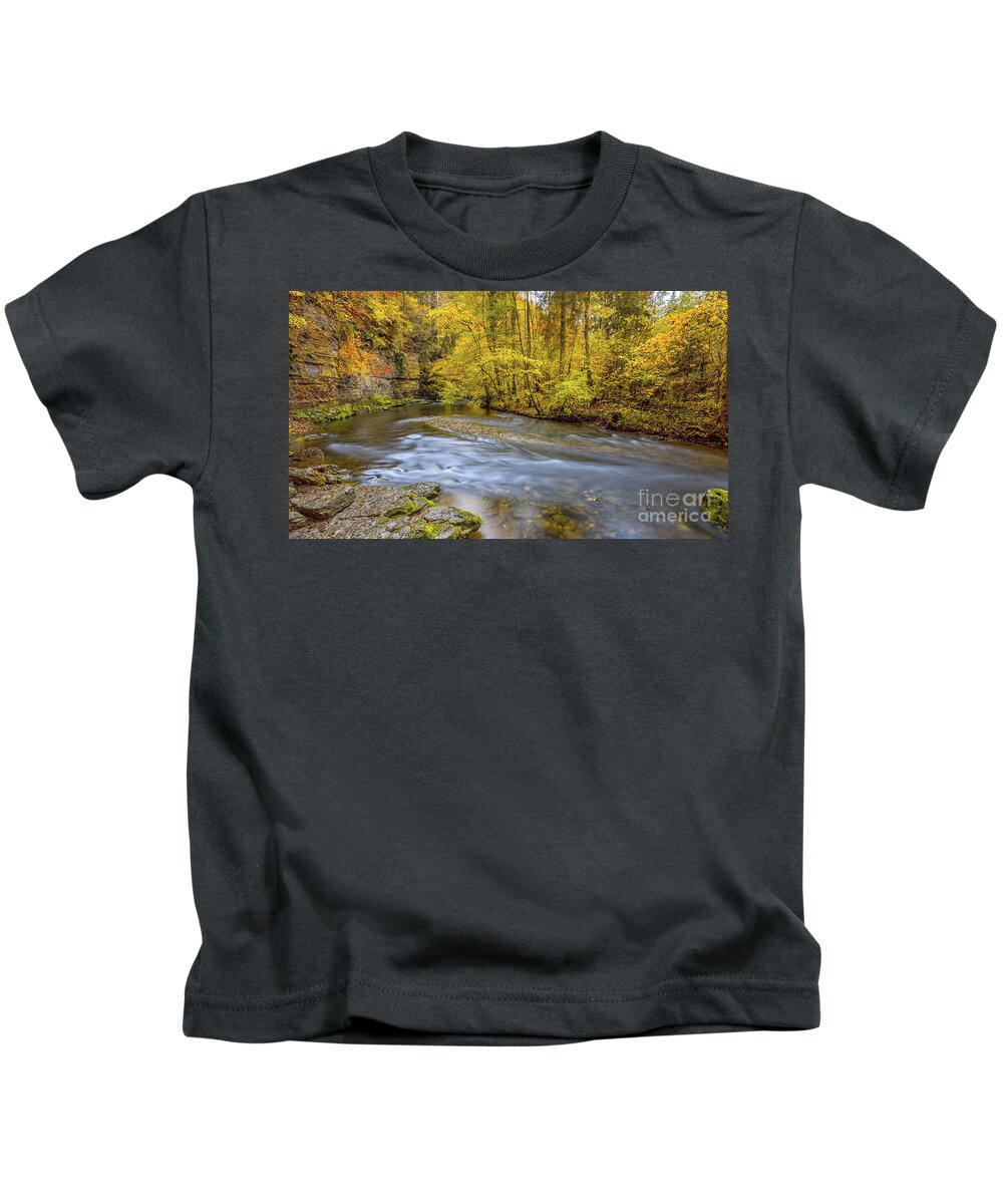 Wutach-gorge Kids T-Shirt featuring the photograph The Wutach Gorge #2 by Bernd Laeschke
