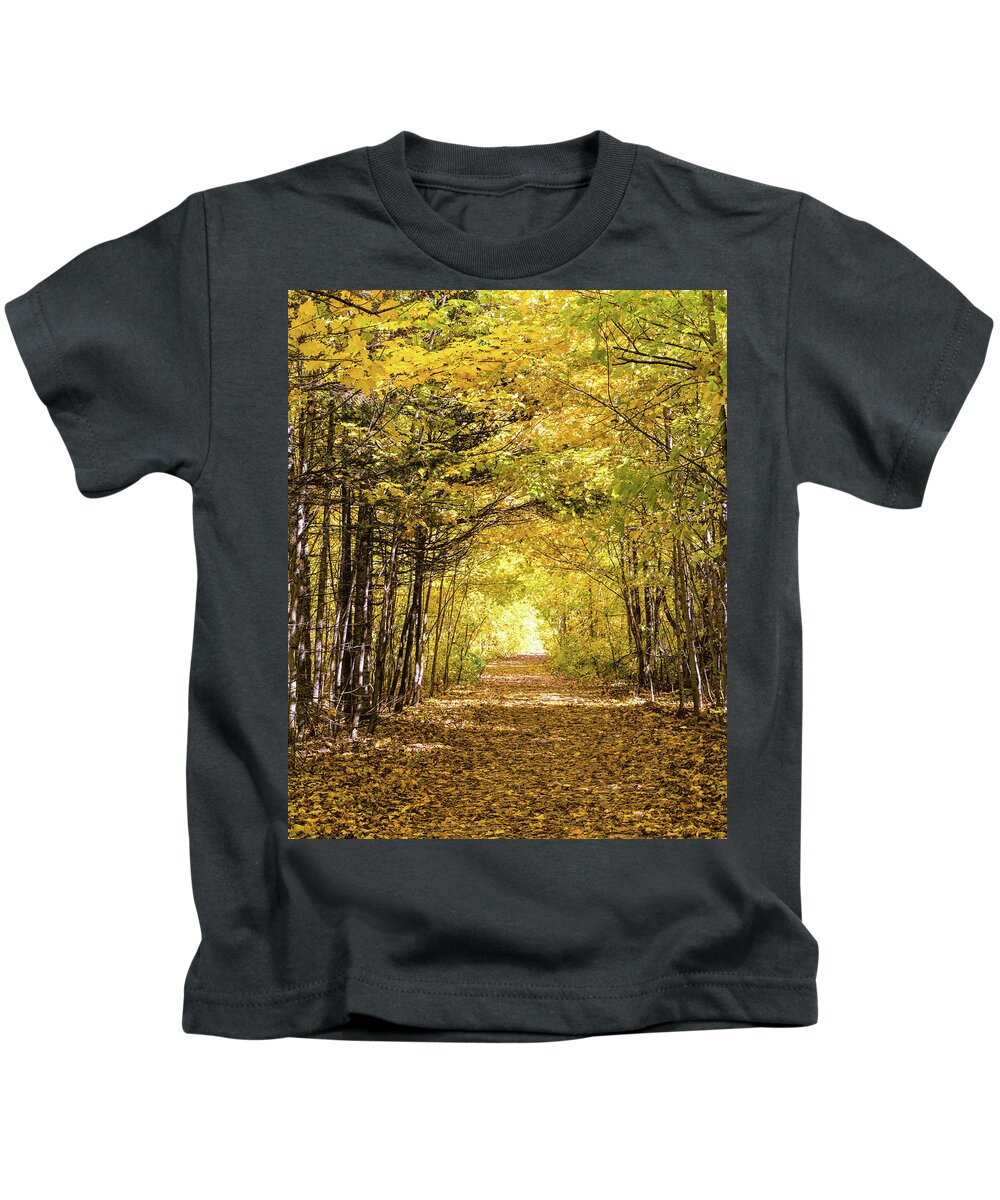 Trees Kids T-Shirt featuring the photograph Tunnel of trees #2 by Joe Holley