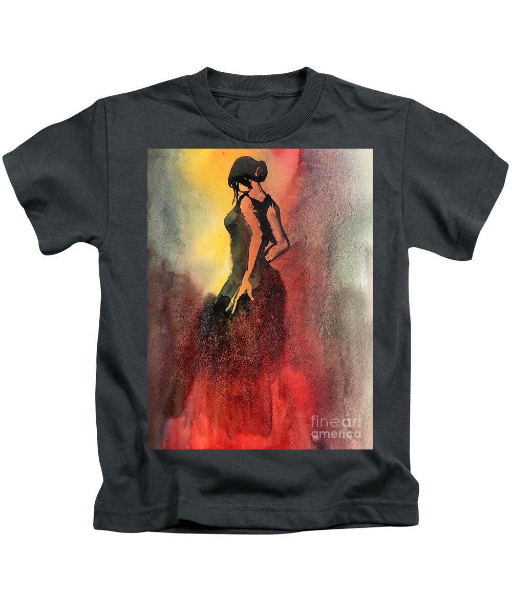 1272019 Kids T-Shirt featuring the painting 1272019 by Han in Huang wong