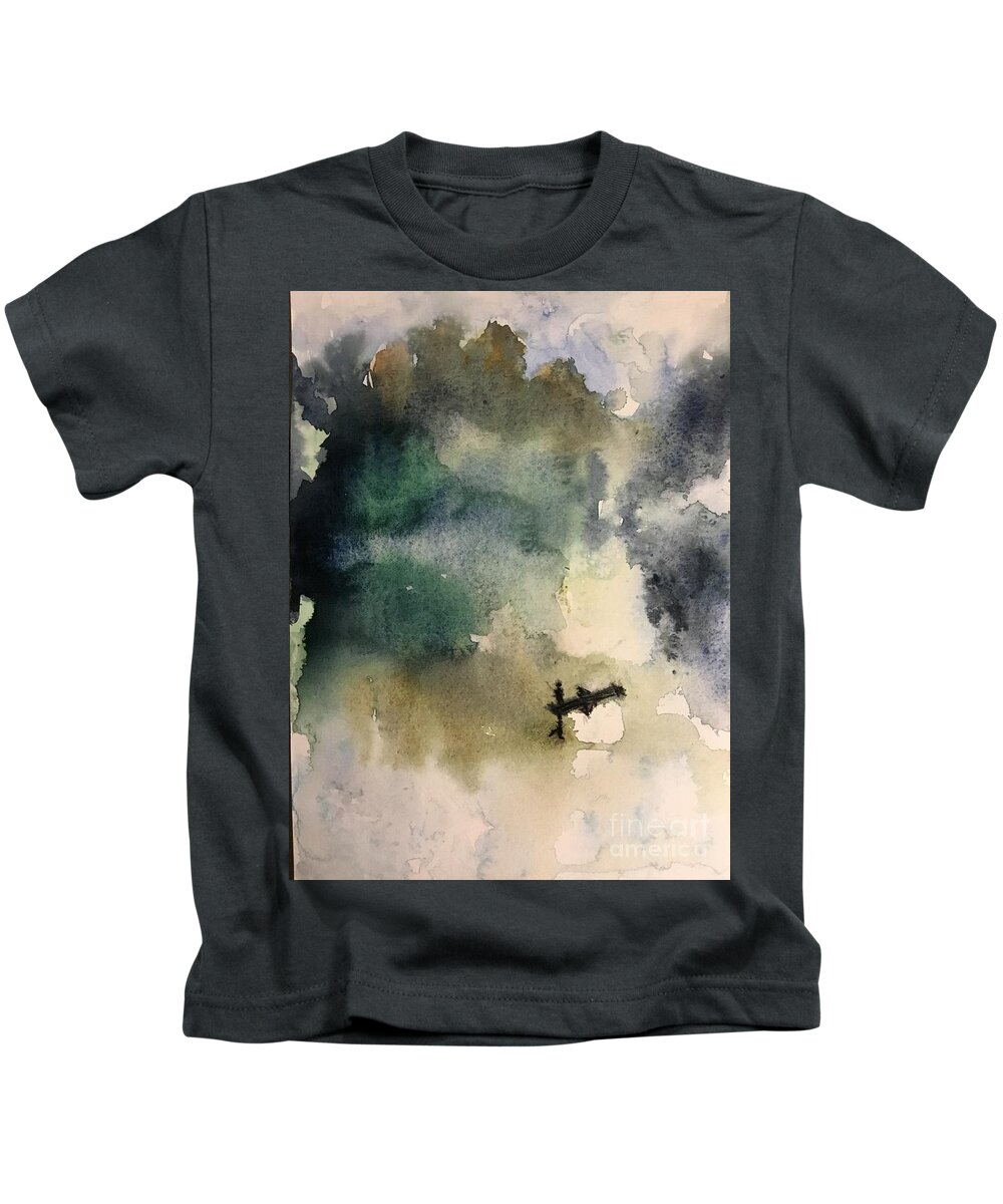 1282019 Kids T-Shirt featuring the painting 1282019 by Han in Huang wong
