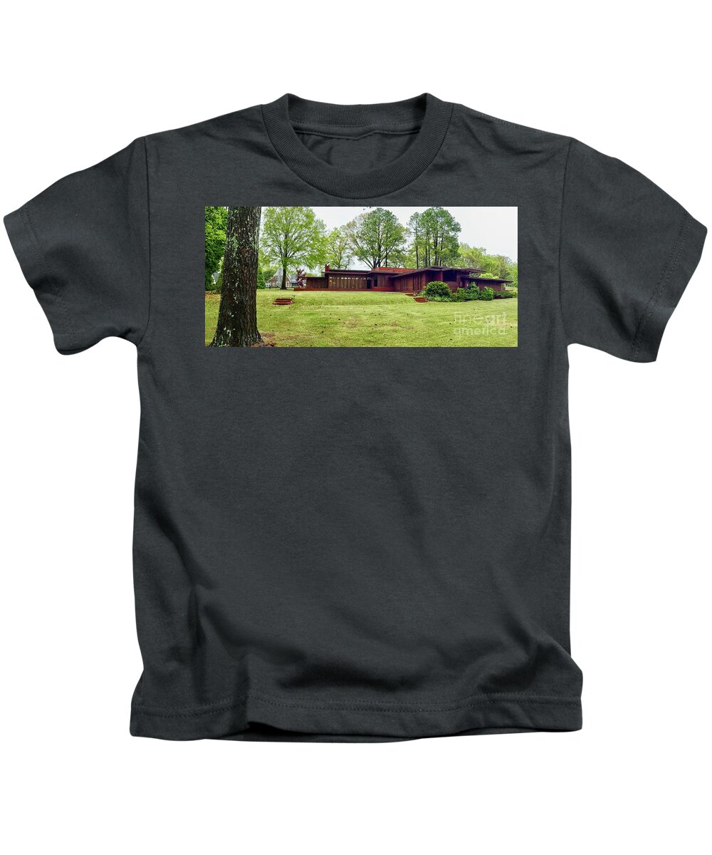 Alabama Kids T-Shirt featuring the photograph Rosenbaum House in Florence, Alabama by Frank Lloyd Wright by Patricia Hofmeester