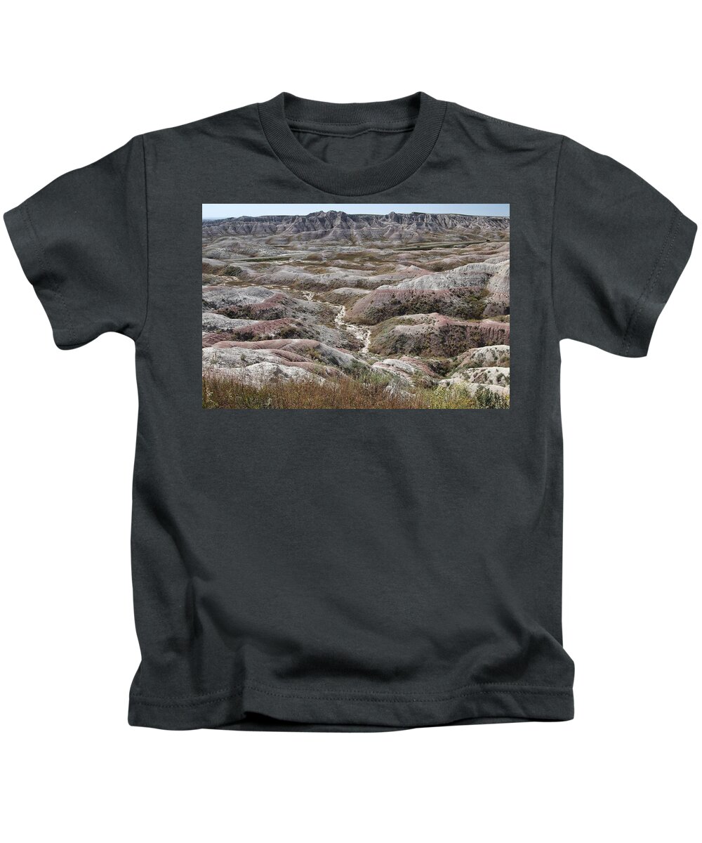 Badlands Kids T-Shirt featuring the photograph Badlands South Dakota #2 by Susan Jensen