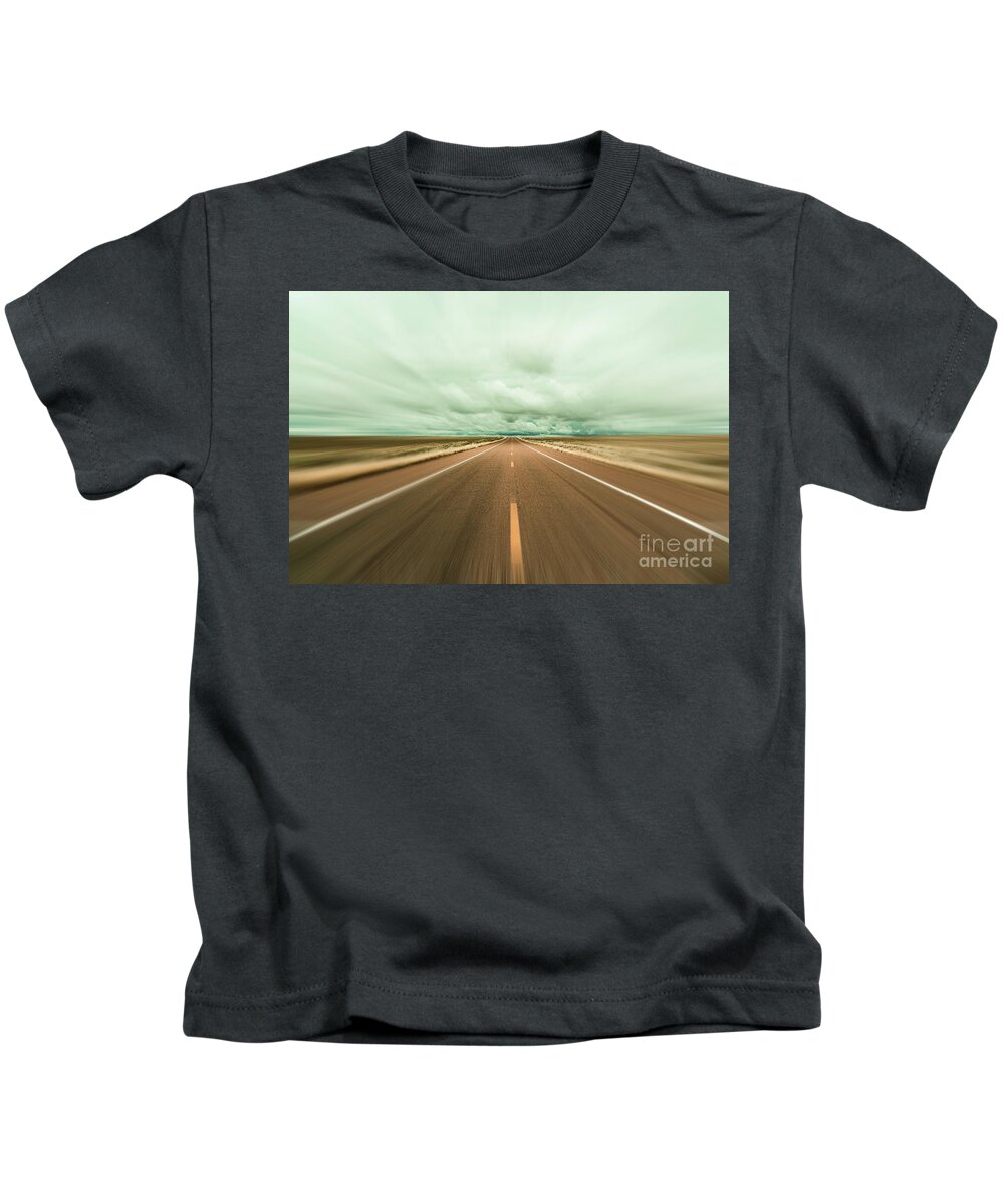 Arizona Kids T-Shirt featuring the photograph Arizona Desert Highway by Raul Rodriguez
