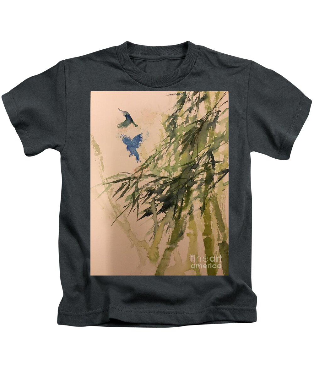 #63 S2019 Kids T-Shirt featuring the painting #63 2019 by Han in Huang wong