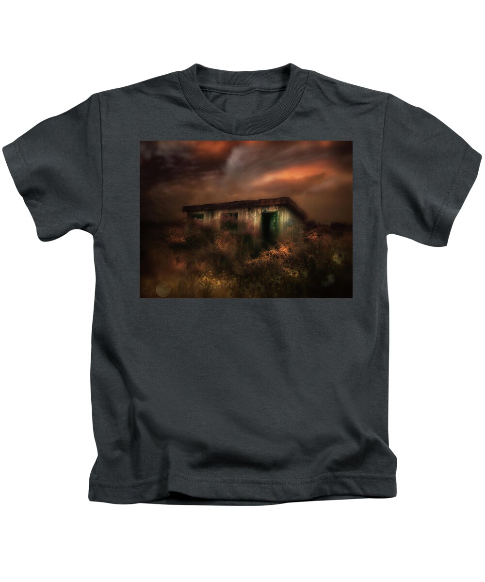  Kids T-Shirt featuring the photograph Abandoned by Cybele Moon