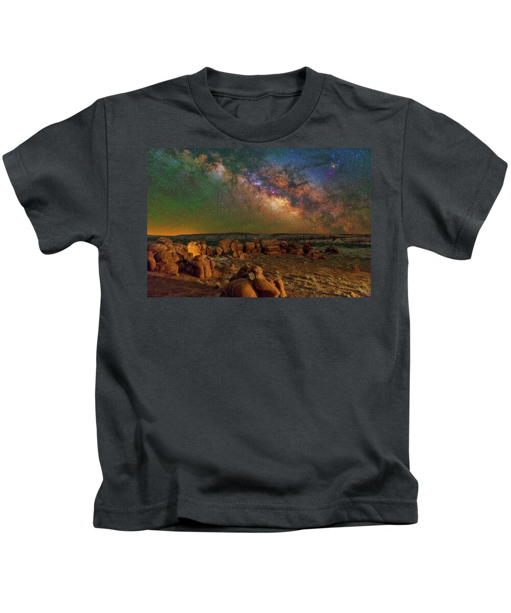 Astronomy Kids T-Shirt featuring the photograph Alien Graffitti by Ralf Rohner