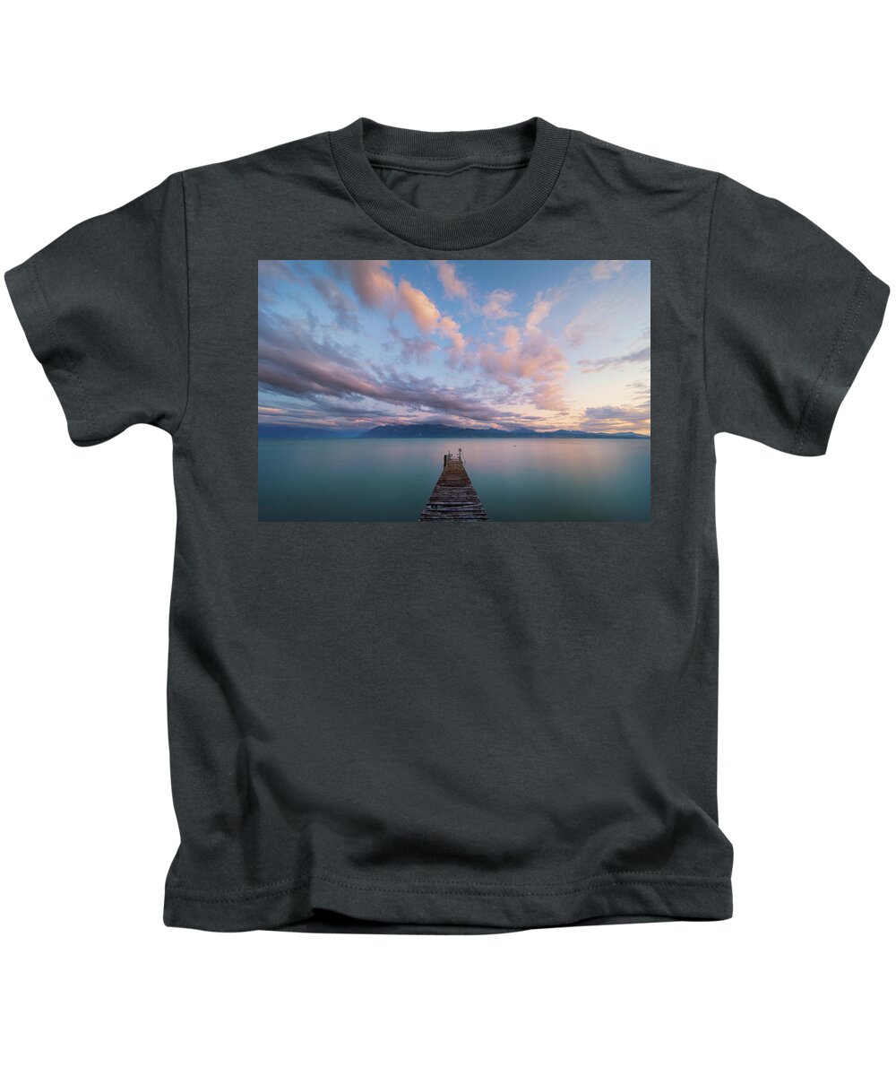 Jetty Kids T-Shirt featuring the photograph Apotheosis by Dominique Dubied