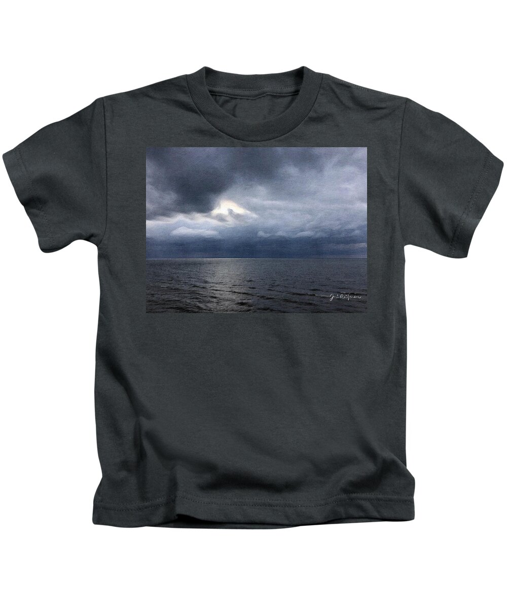 Brushstroke Kids T-Shirt featuring the photograph Approaching Storm by Jori Reijonen