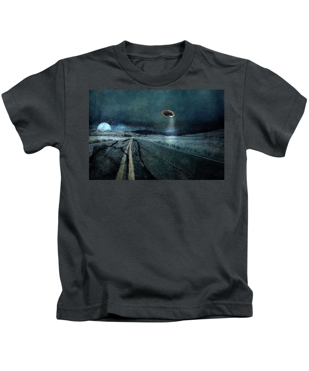 Area 51 Kids T-Shirt featuring the photograph Area 51 by Deborah Penland