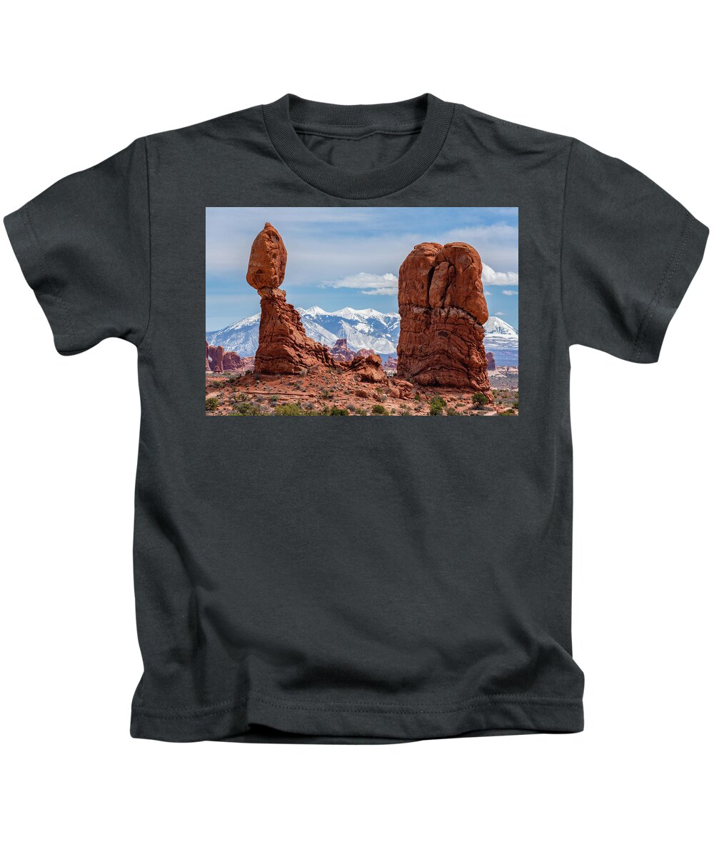 Utah Kids T-Shirt featuring the photograph Balanced View by Darren White