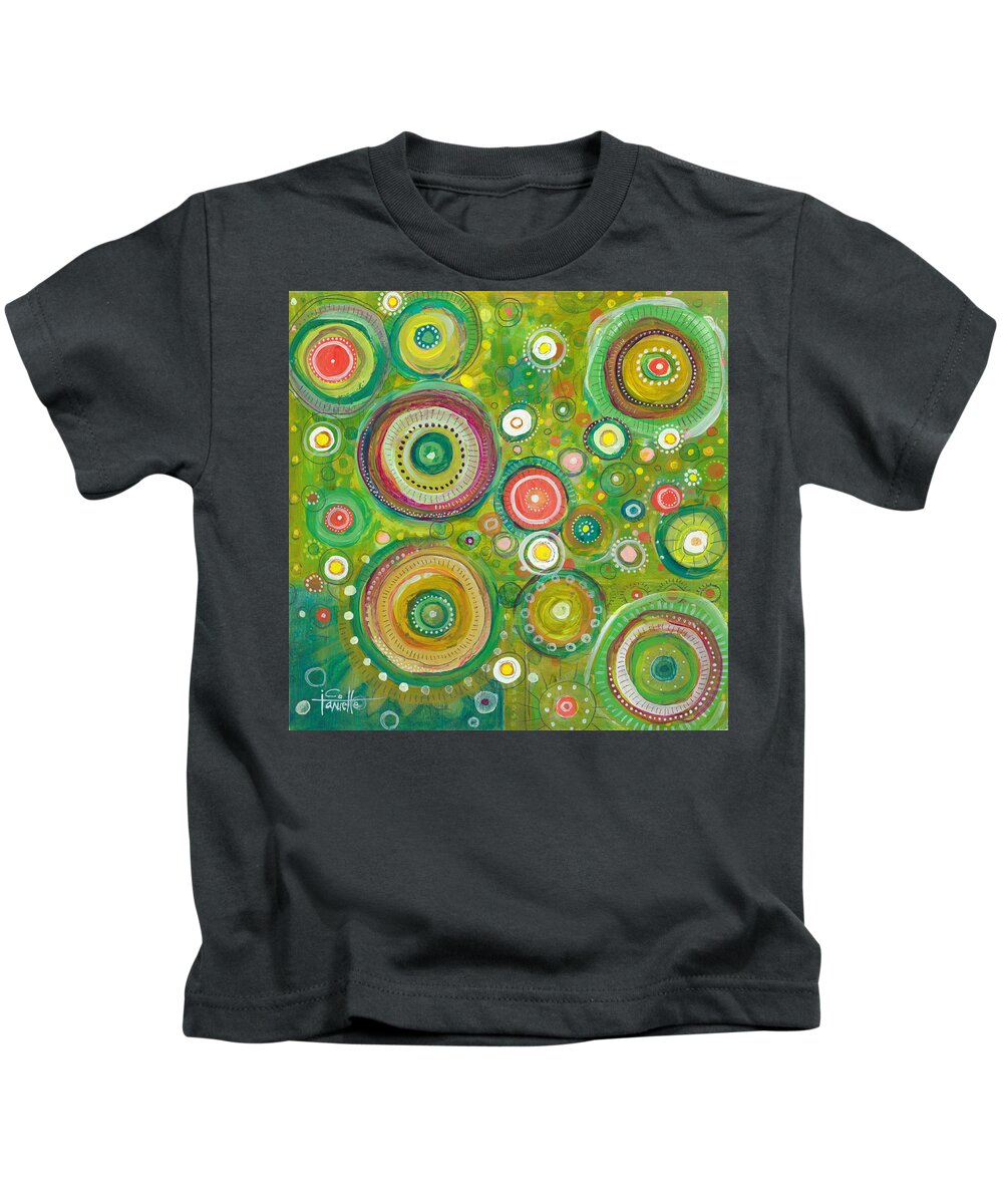 Beautiful Chaos Kids T-Shirt featuring the painting Beautiful Chaos by Tanielle Childers