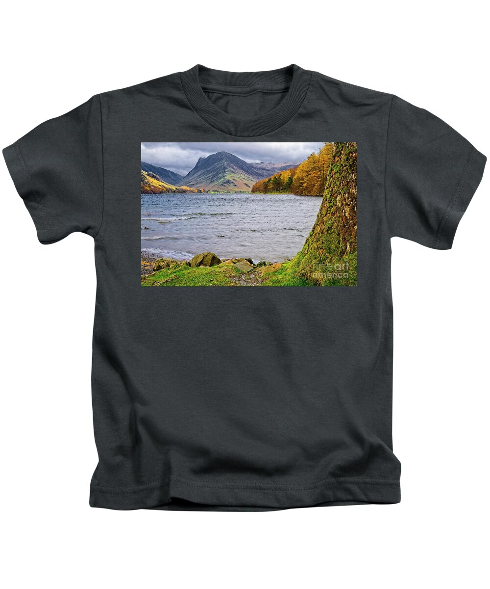Buttermere Kids T-Shirt featuring the photograph Buttermere Lake District by Martyn Arnold