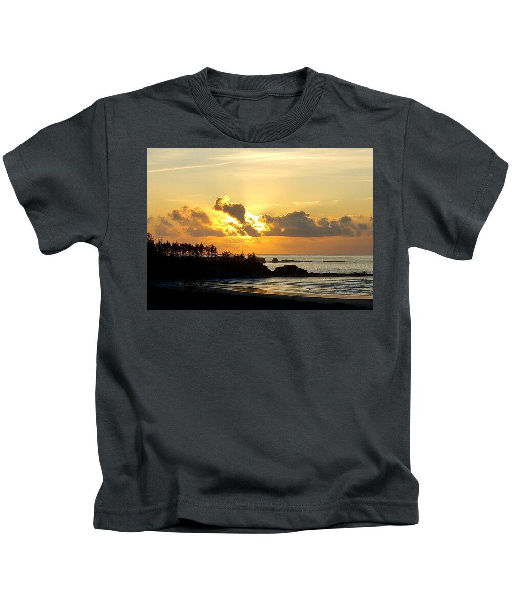 Bastendorff Beach Kids T-Shirt featuring the photograph Calm at Dusk by Suzy Piatt