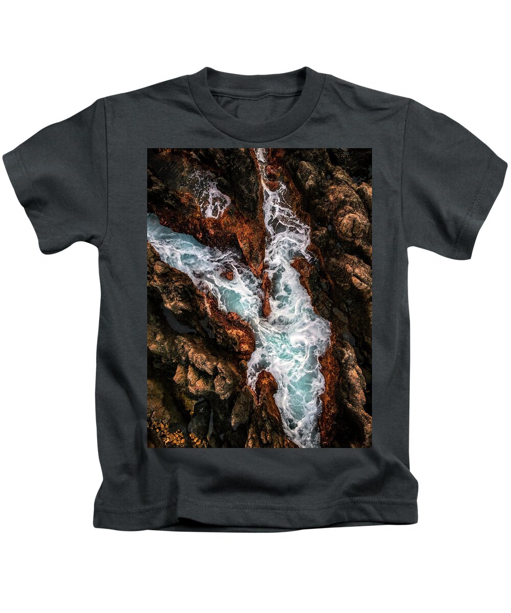 Kona Kids T-Shirt featuring the photograph Coastline Design by Christopher Johnson