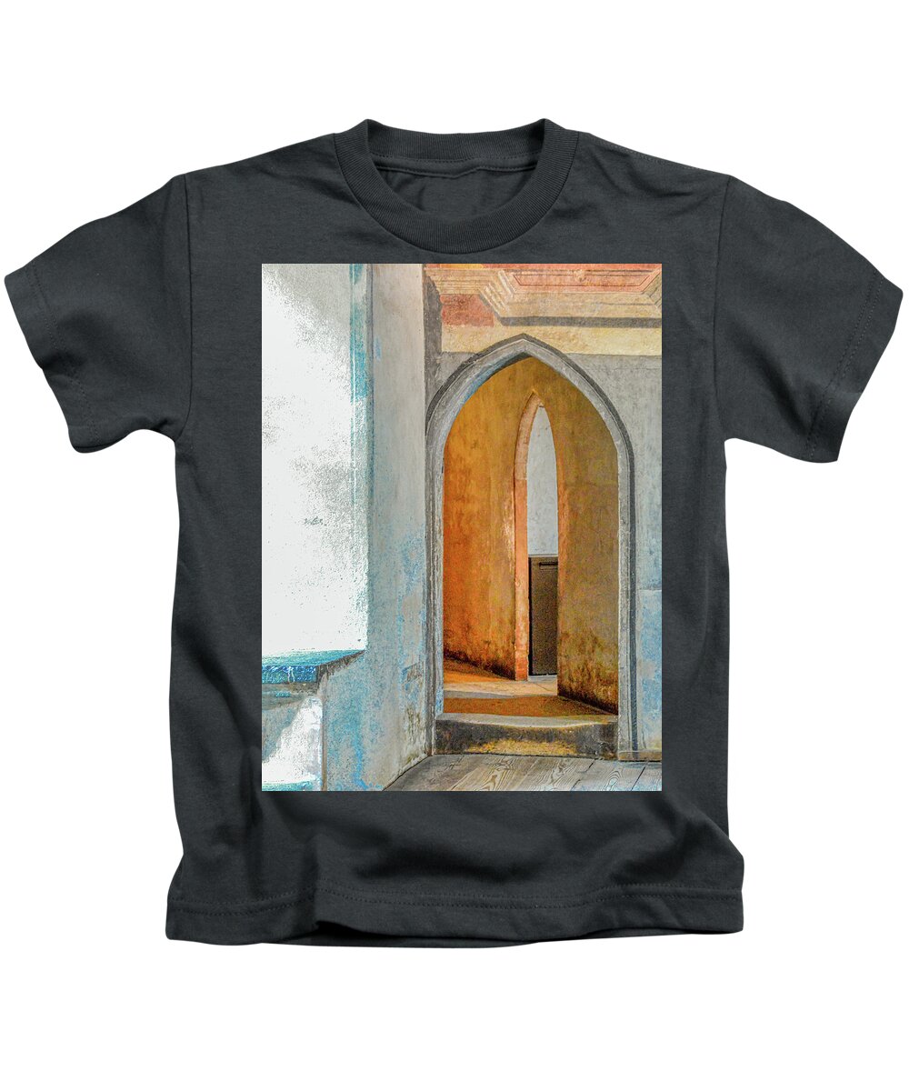 Chateau Chillon Kids T-Shirt featuring the photograph Come On In by Marcy Wielfaert