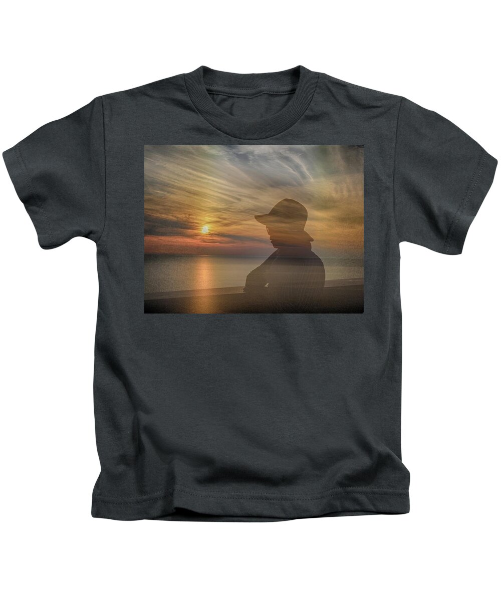 Contemplation Kids T-Shirt featuring the photograph Contemplation by Jim Cook