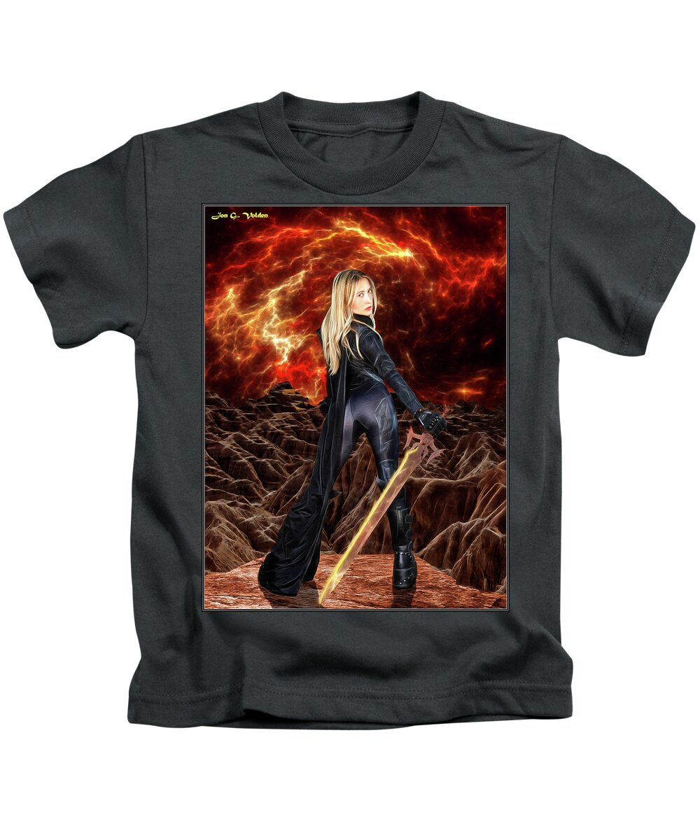 Destroyer Kids T-Shirt featuring the photograph Cosmic Destroyer by Jon Volden