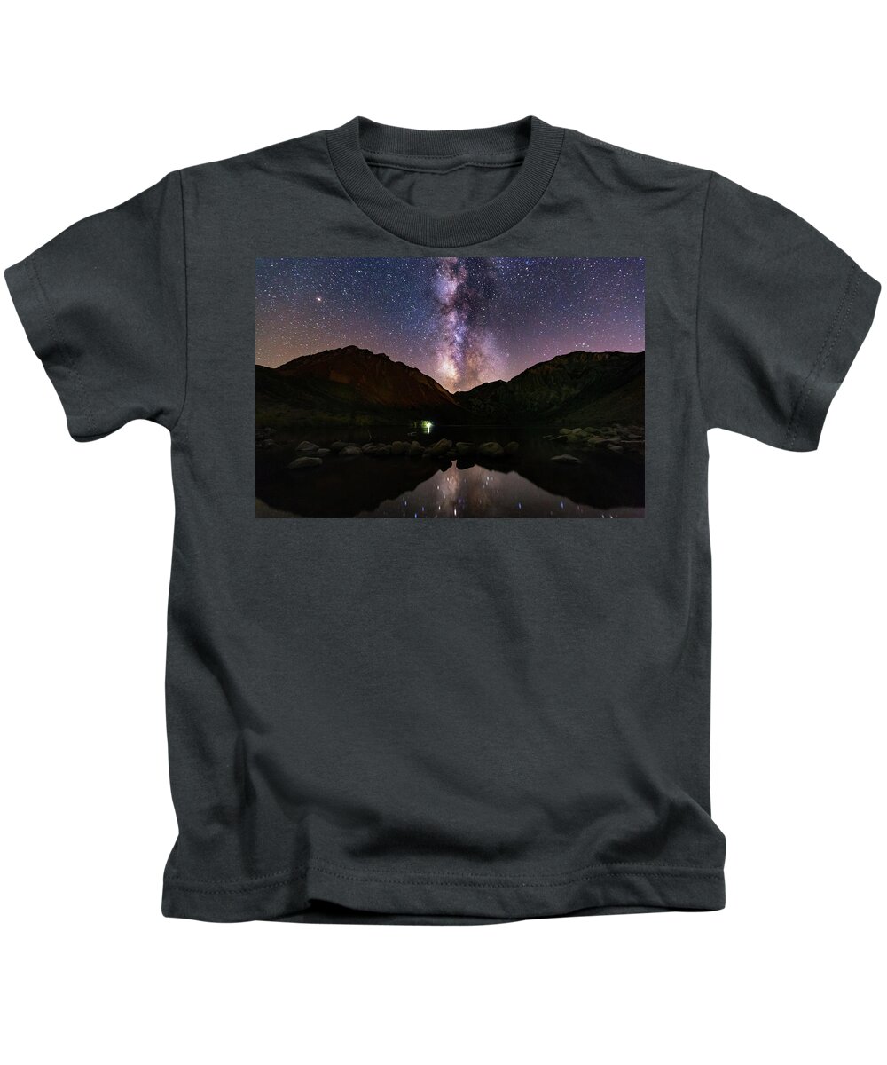 Milkyway Kids T-Shirt featuring the photograph Deep Sky Fishing by Tassanee Angiolillo