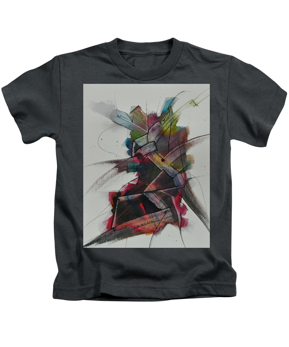  Kids T-Shirt featuring the painting Delroy and Peg by John W Walker