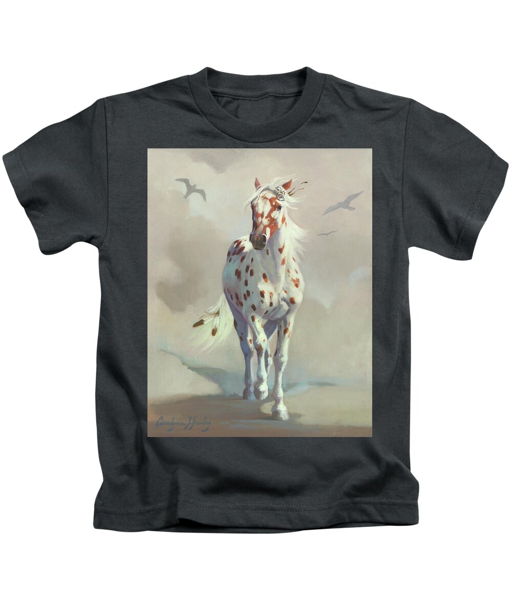 Western Art Kids T-Shirt featuring the photograph Eagle's Journey by Carolyne Hawley