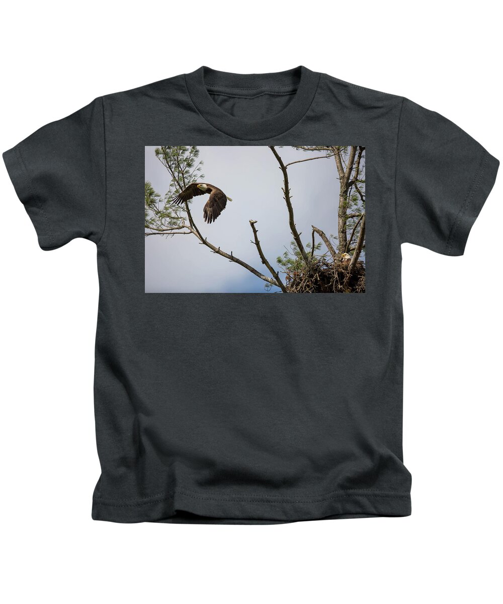  Kids T-Shirt featuring the photograph Eagle's Nest by Doug McPherson