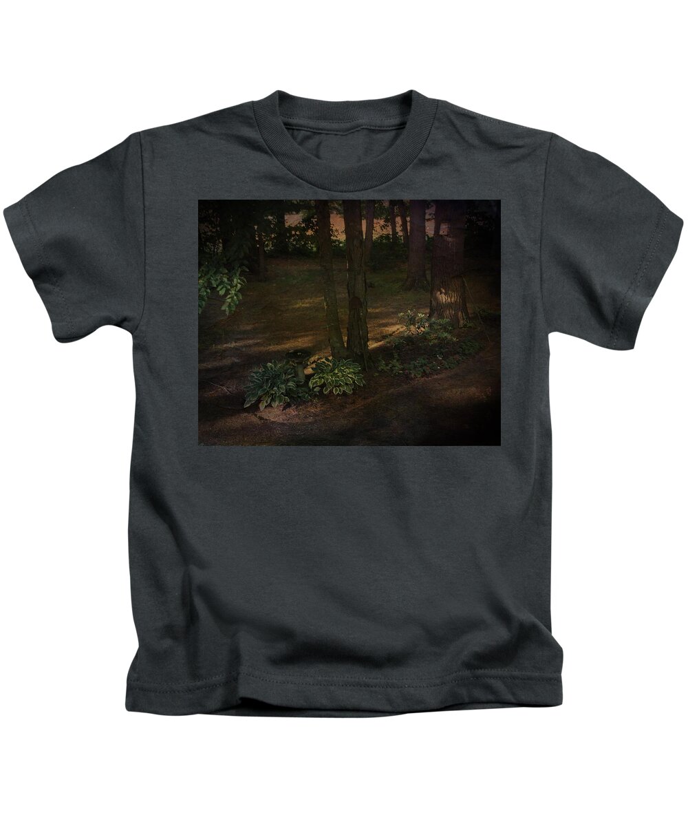 Yard Kids T-Shirt featuring the photograph Early Morning by Betty Pauwels