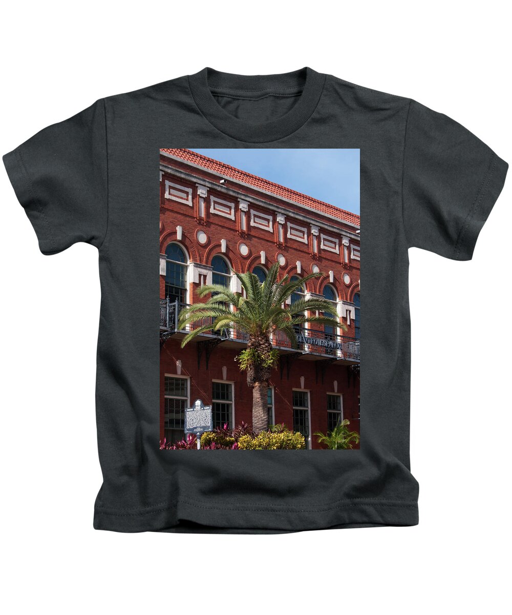 El Centro Espanol Kids T-Shirt featuring the photograph El Centro Espanol de Tampa by Paul Rebmann