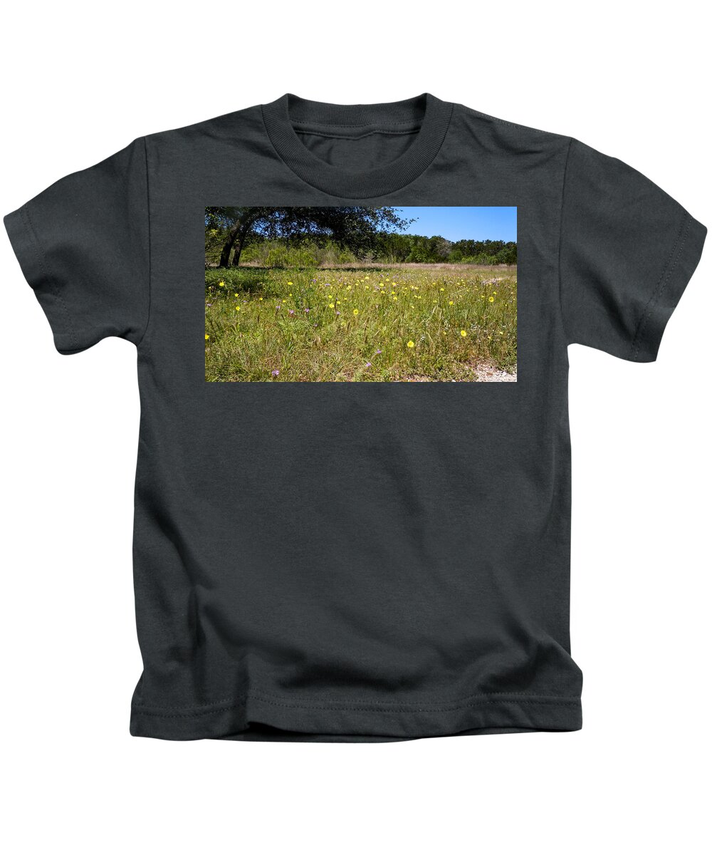 Wildflowers Kids T-Shirt featuring the photograph Field of Hopes by Ivars Vilums