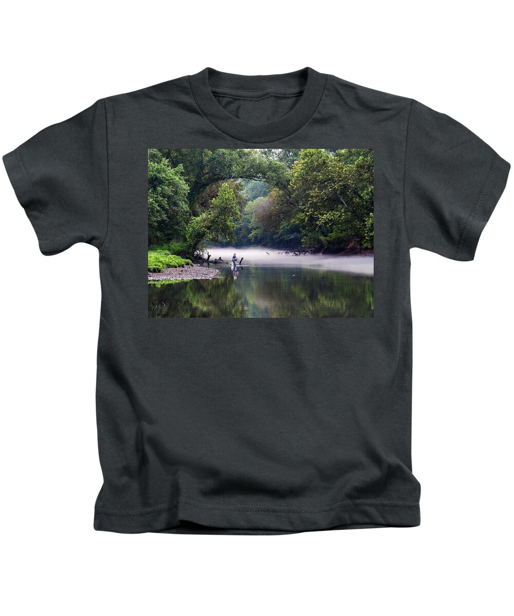 Fly Kids T-Shirt featuring the photograph Fishing Heaven by Buck Buchanan