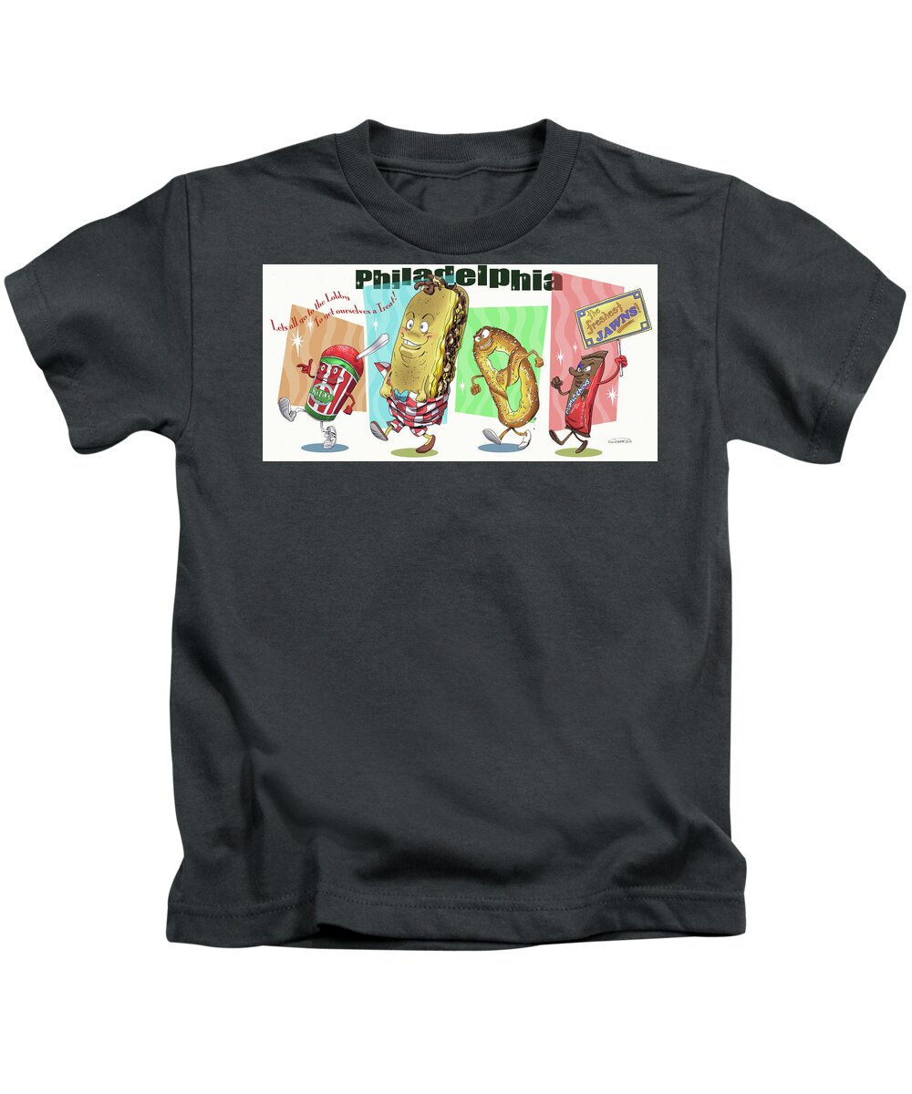 Philadelphia Kids T-Shirt featuring the digital art Fresh Jawns by Kynn Peterkin