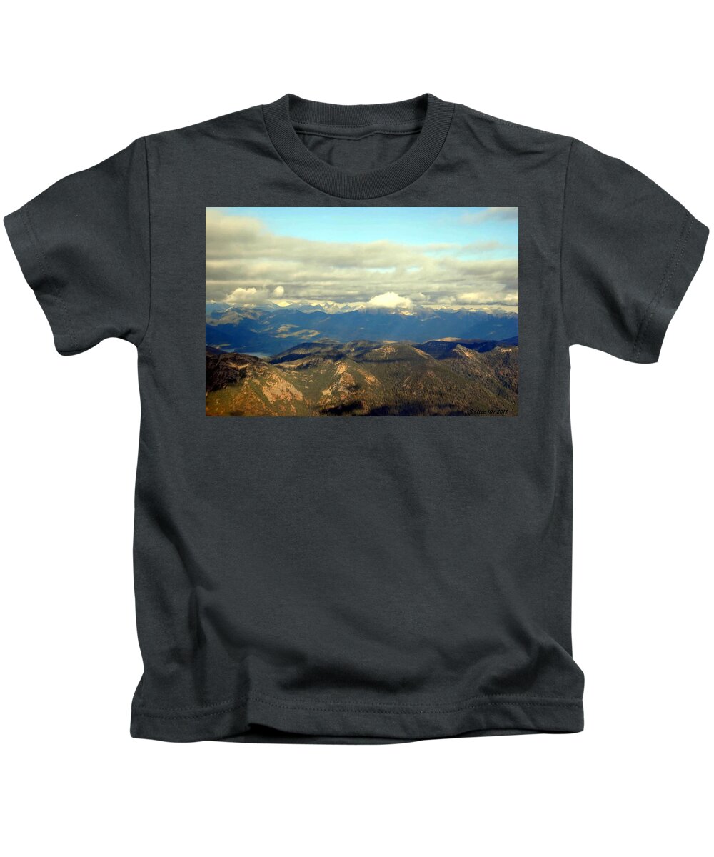 Glacier Kids T-Shirt featuring the photograph Glacier National Park by Vallee Johnson
