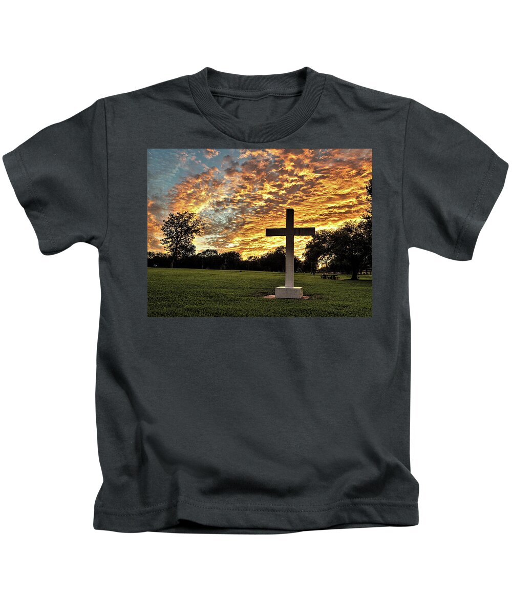 Sunset Kids T-Shirt featuring the photograph Glorious Sunset by Jerry Connally