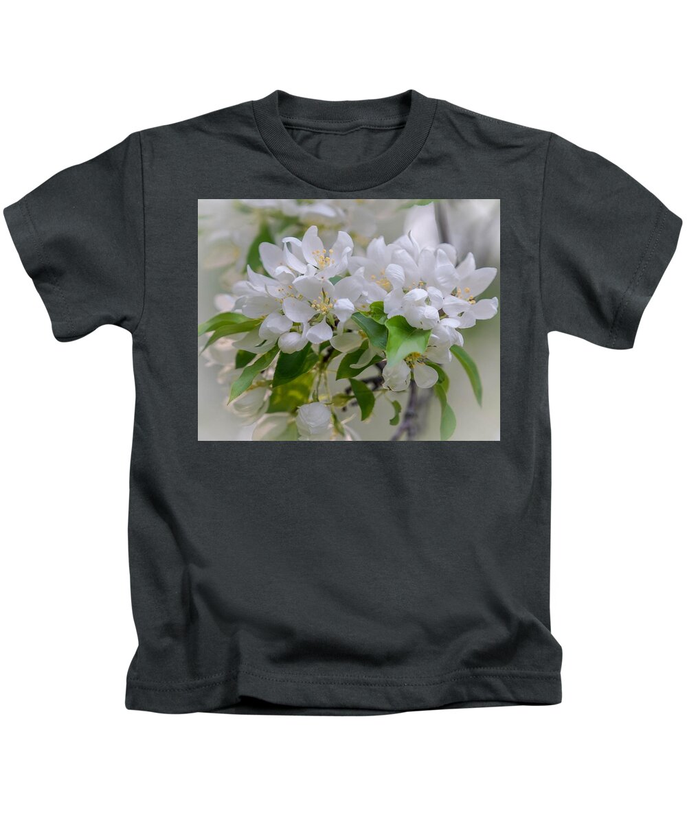 White Kids T-Shirt featuring the photograph Heavenly Blossoms by Susan Rydberg