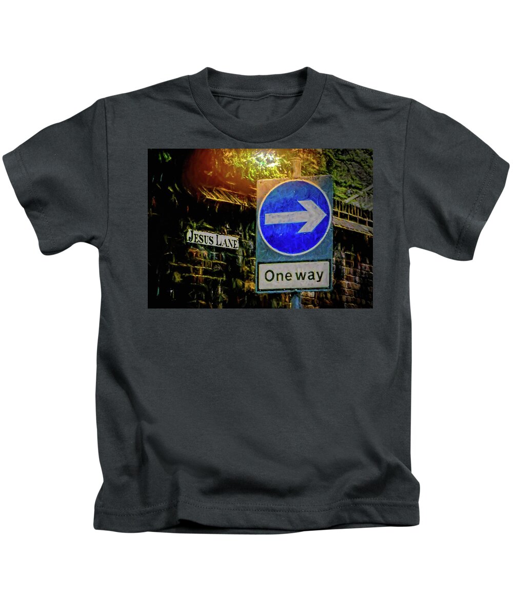 Jesus Kids T-Shirt featuring the digital art I Am the Way by Barry Wills