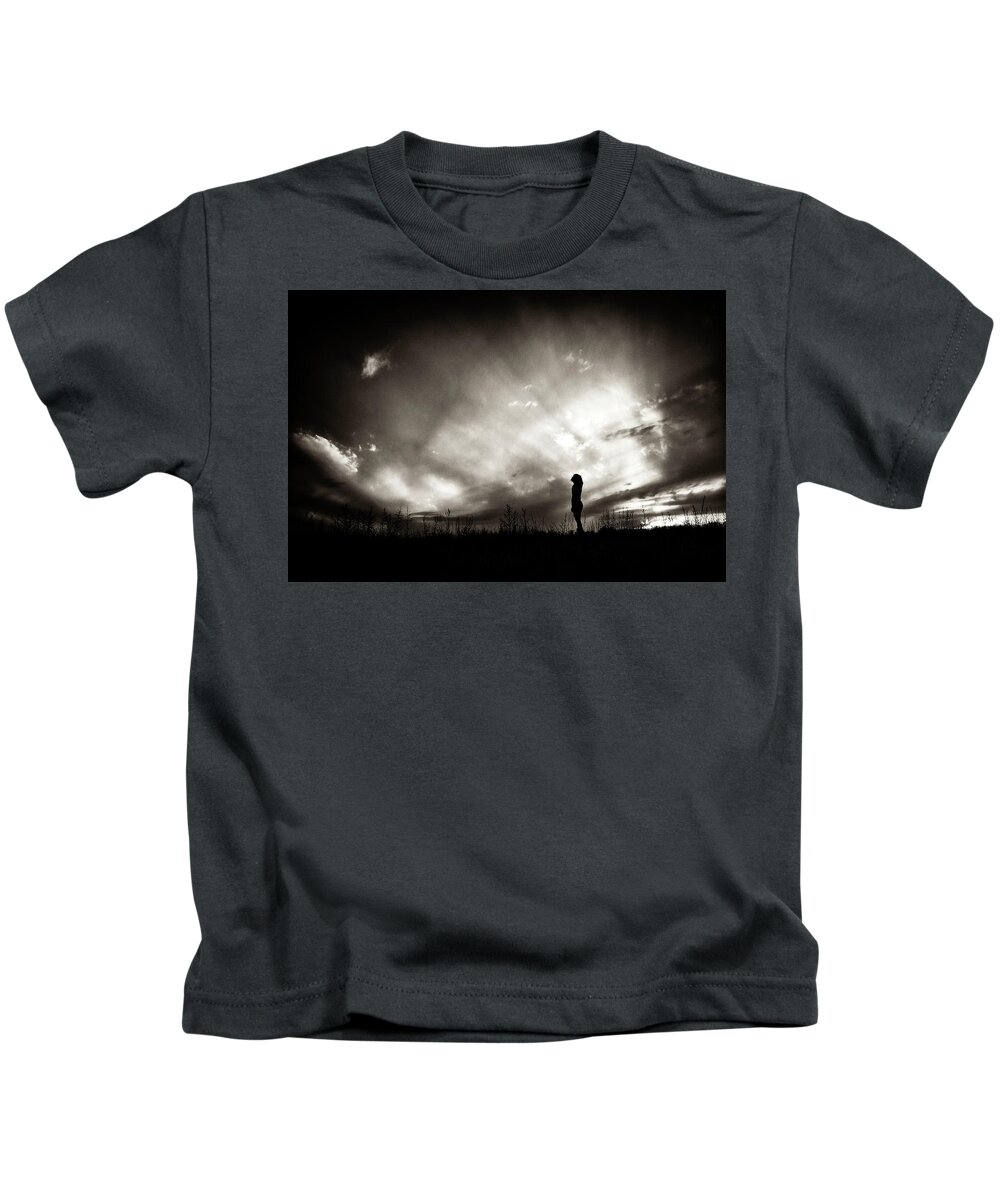 Kids T-Shirt featuring the photograph It's All Black and White by See It In Texas