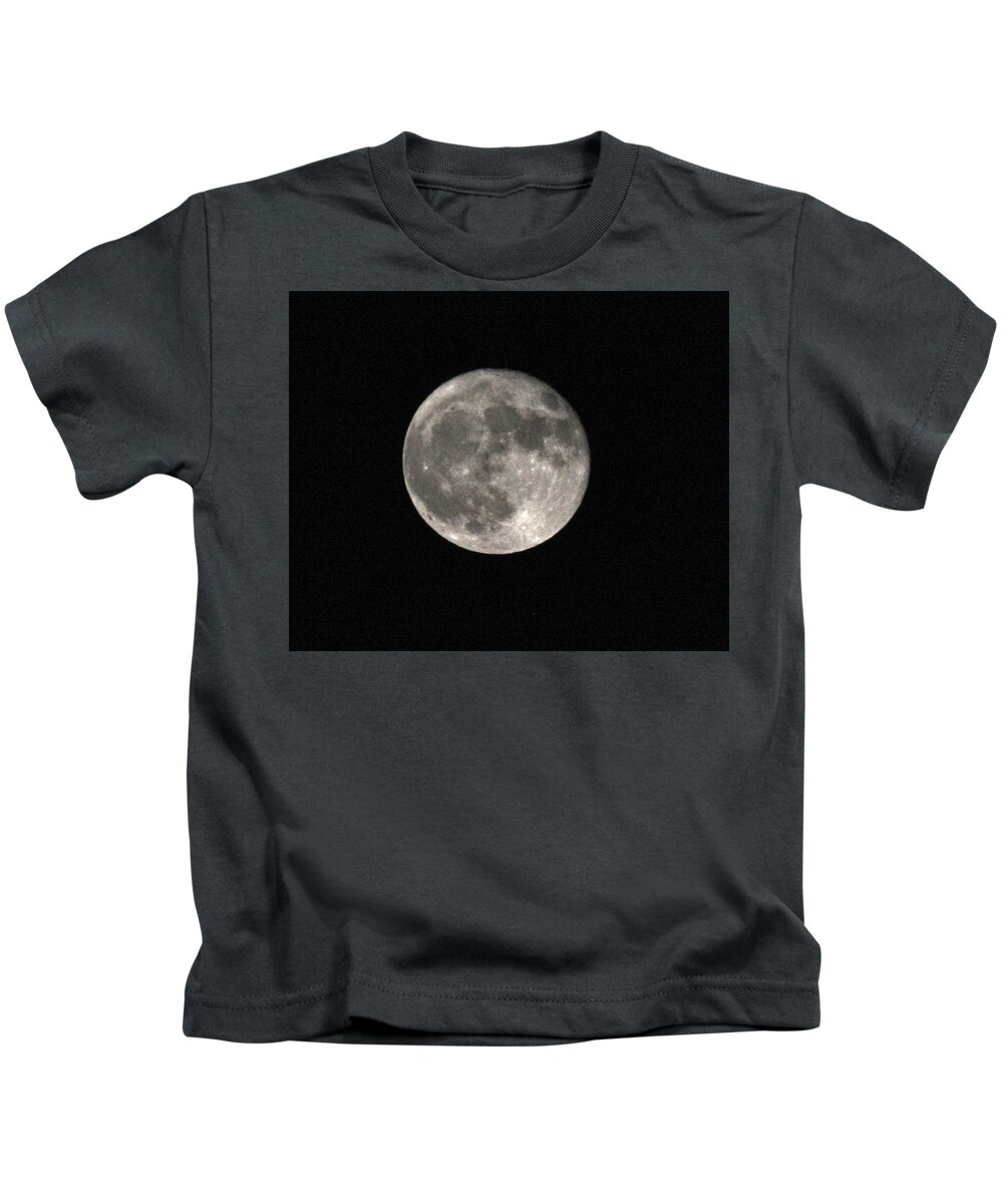 Moon Kids T-Shirt featuring the photograph La Pleine Lune by Lin Grosvenor
