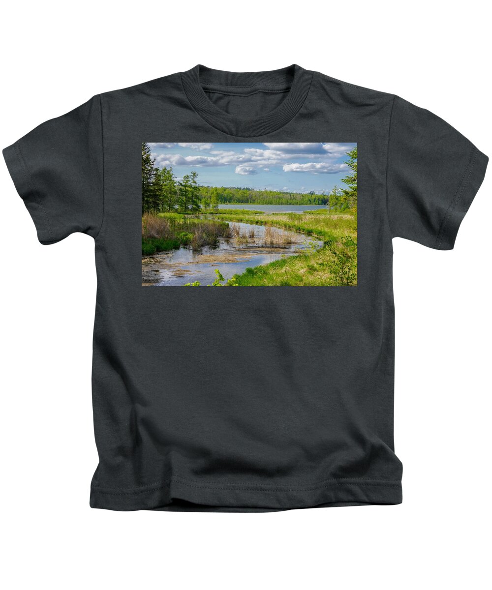 River Kids T-Shirt featuring the photograph Lake Itasca Beauty by Susan Rydberg