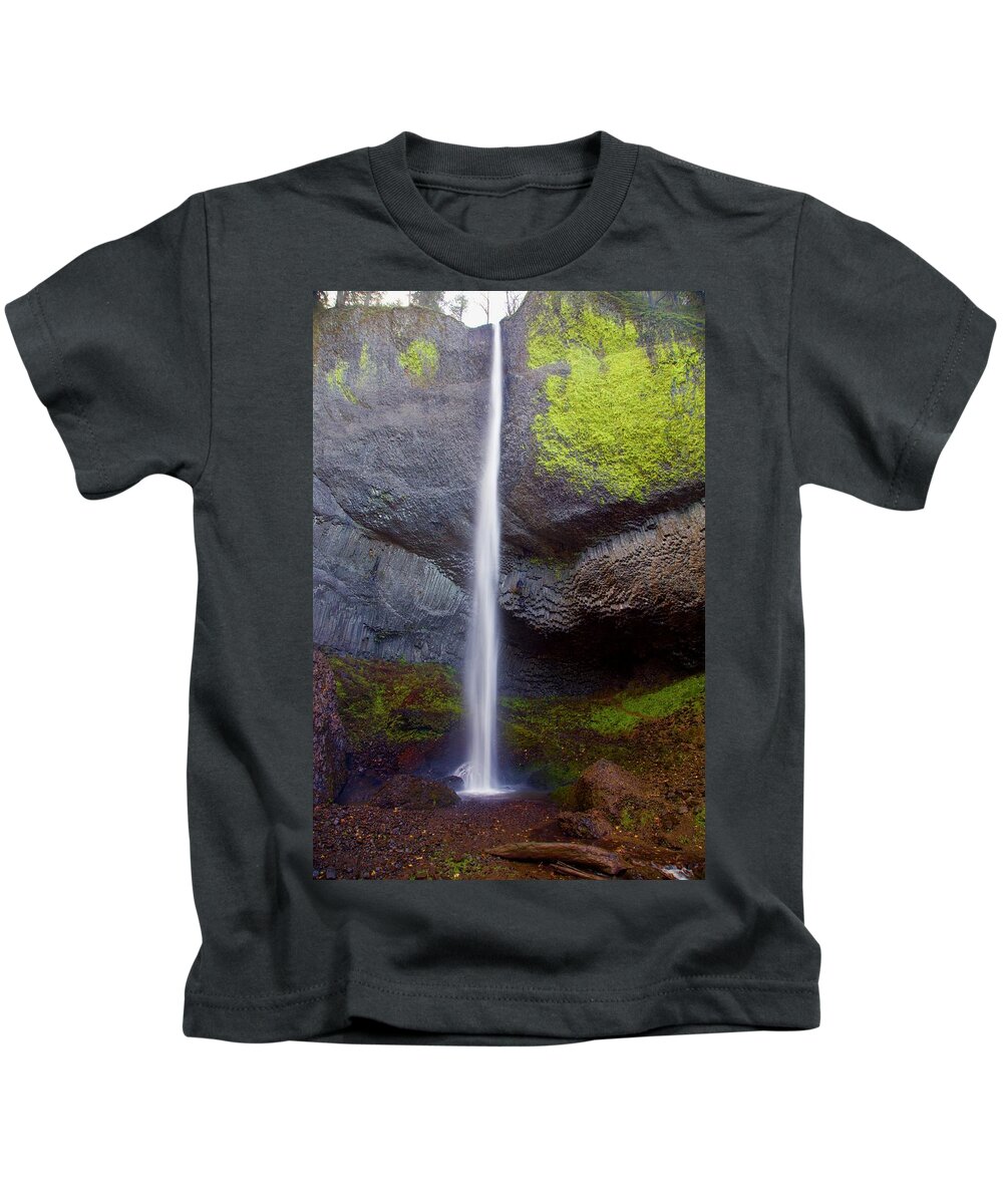 Latourell Kids T-Shirt featuring the photograph Latourell Falls by Todd Kreuter