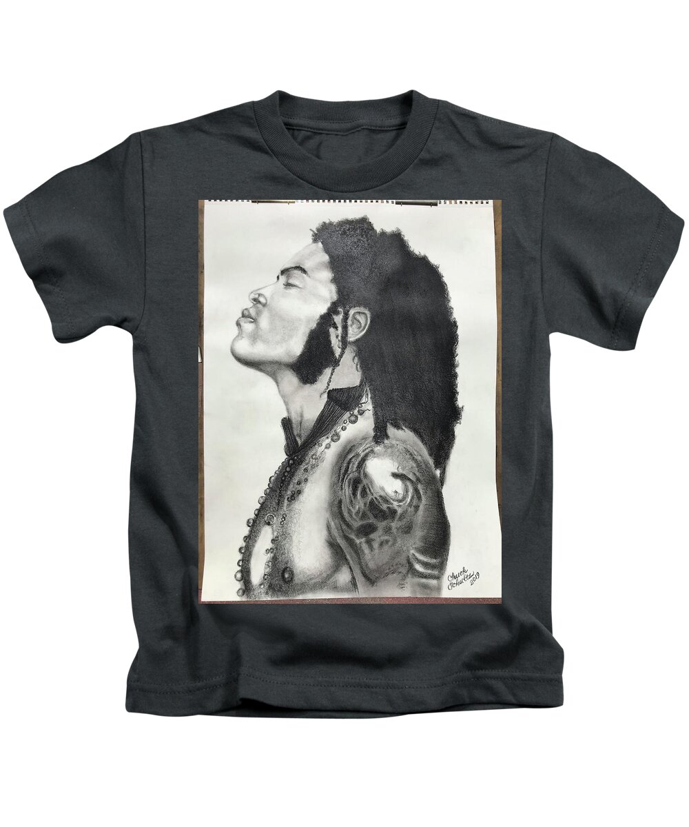 Lenny Kravitz Kids T-Shirt by Chuck Schultz - Fine Art America