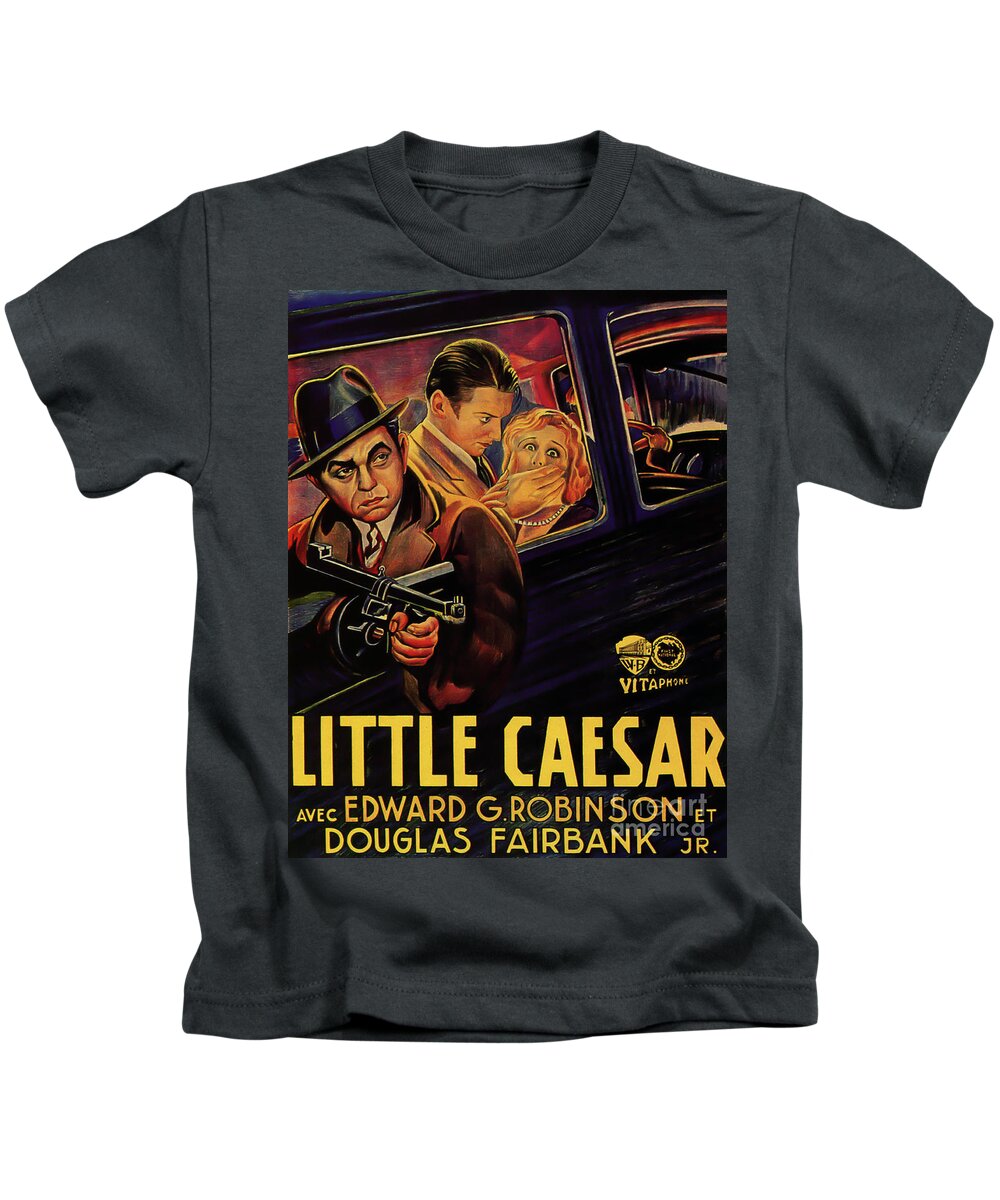 Little Caesar Kids T-Shirt featuring the photograph Little Caesar Poster Repro by Sad Hill - Bizarre Los Angeles Archive