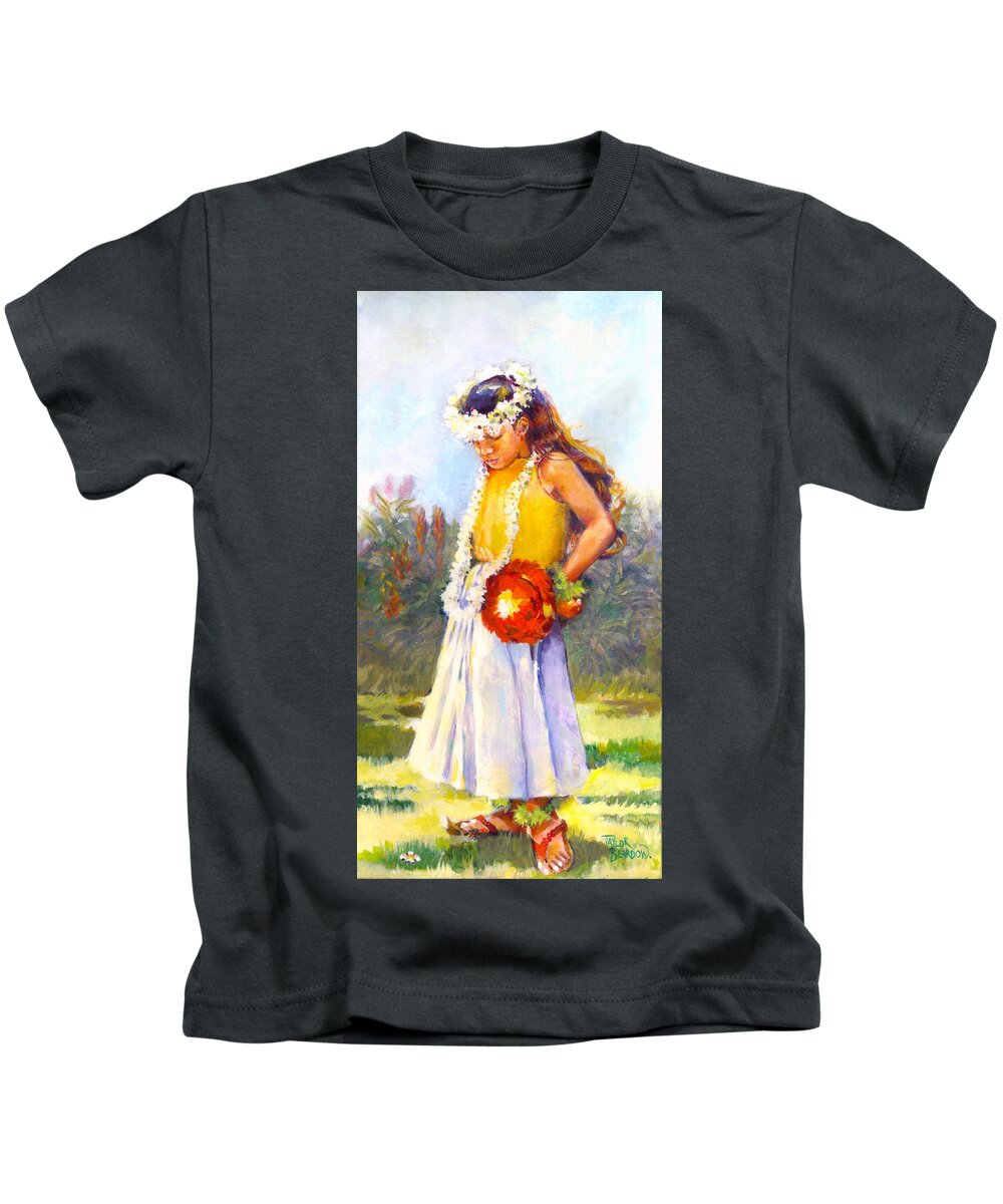 Ula Kids T-Shirt featuring the photograph Little Dancer by Penny Taylor-Beardow