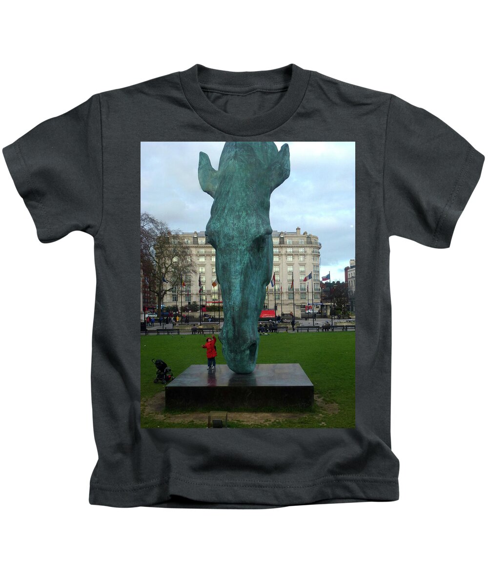  Kids T-Shirt featuring the photograph Look How Big I Am by Lisa Burbach