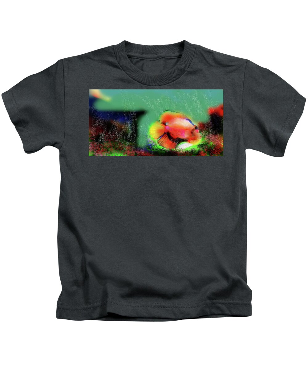 Seascape Kids T-Shirt featuring the digital art Lord Oscar Reed by Julie Grimshaw